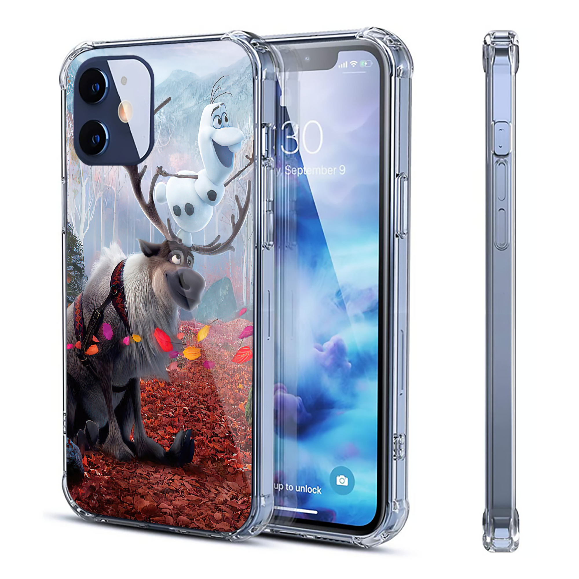 （画像用） アナと雪の女王 アンナ エルサ Frozen Anna Elsa 【iPhone 12シリーズ対応】透明スマホケース（クリアソフトケース）